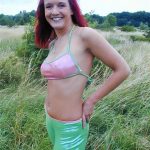 Nadine - Spandex Costume outdoor - Gogo Girl Green/Pink