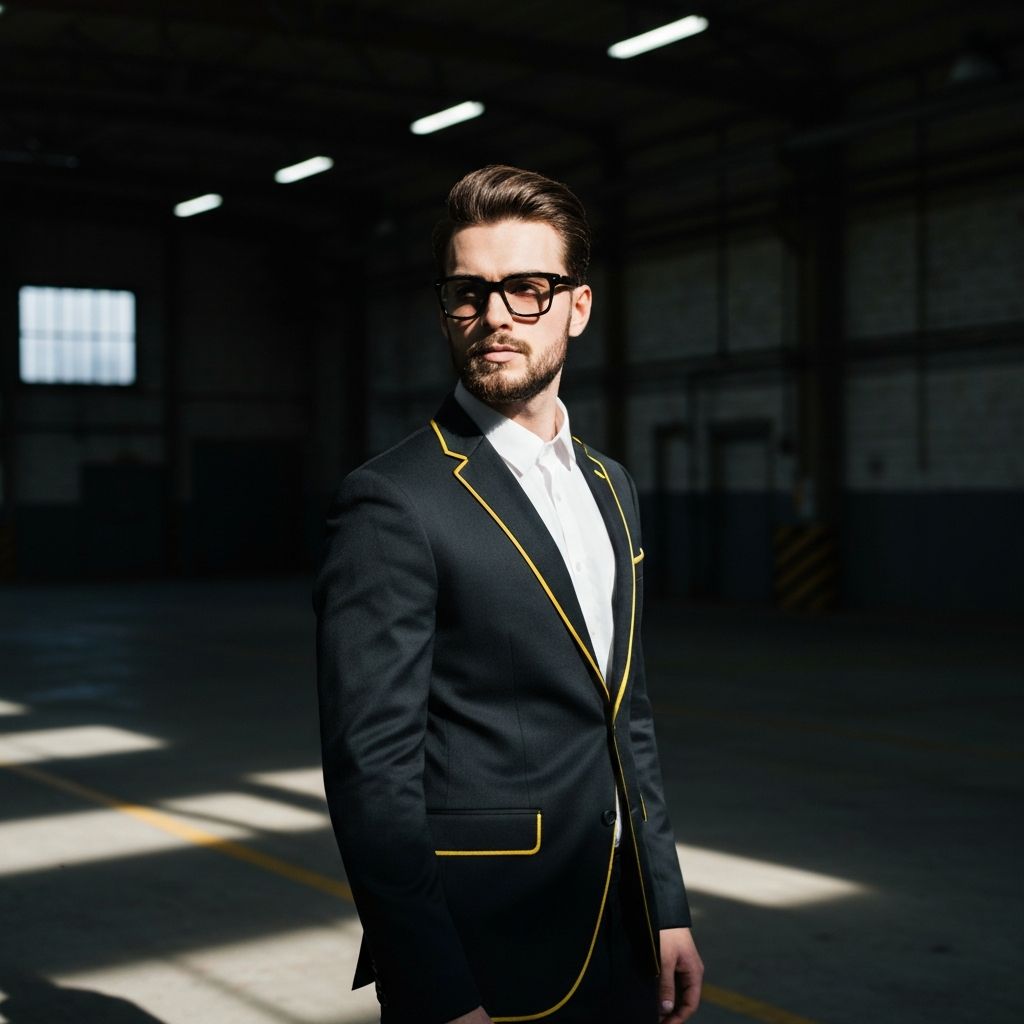Artistic shiny fashion photo shoot