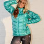 The North Face summit series downjacket and Adidas leggings