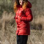 red puffer downcoat